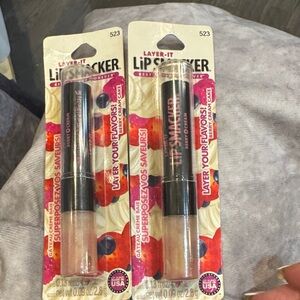 Lip smacker, berry cream, cake, glass Layer-It Lip Balm - Set of 2
